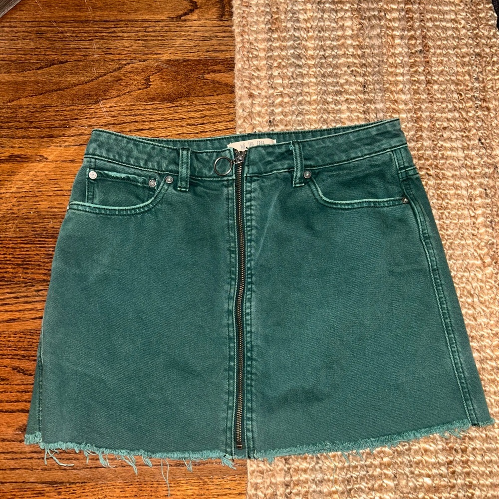 We the Free, denim mini skirt, size 29, mid to high waisted